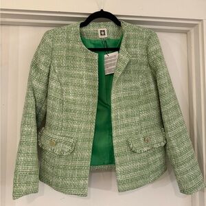 Anne Klein Green Tweed Women's Jacket- new with tags